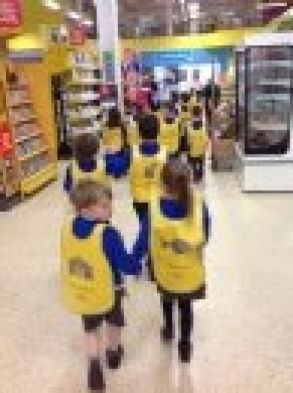 P2 (Mrs McSorley) visit Tesco